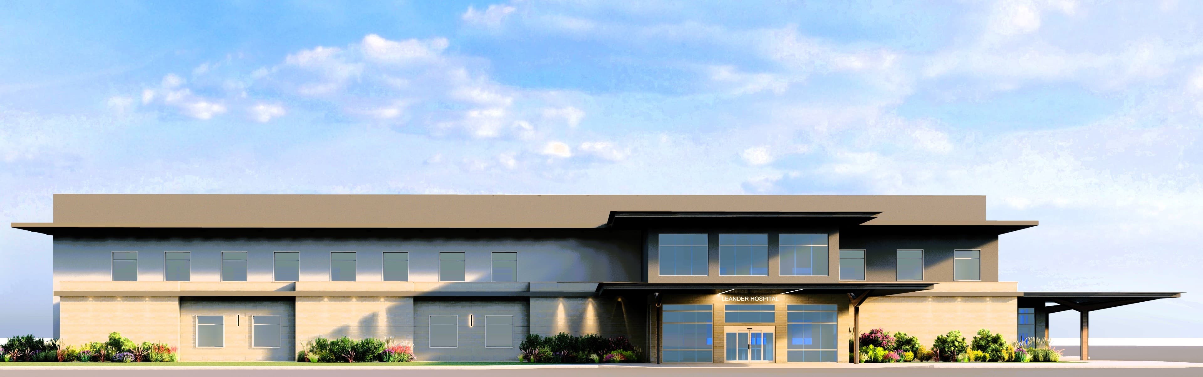 Architectural sketch of healthcare facility
