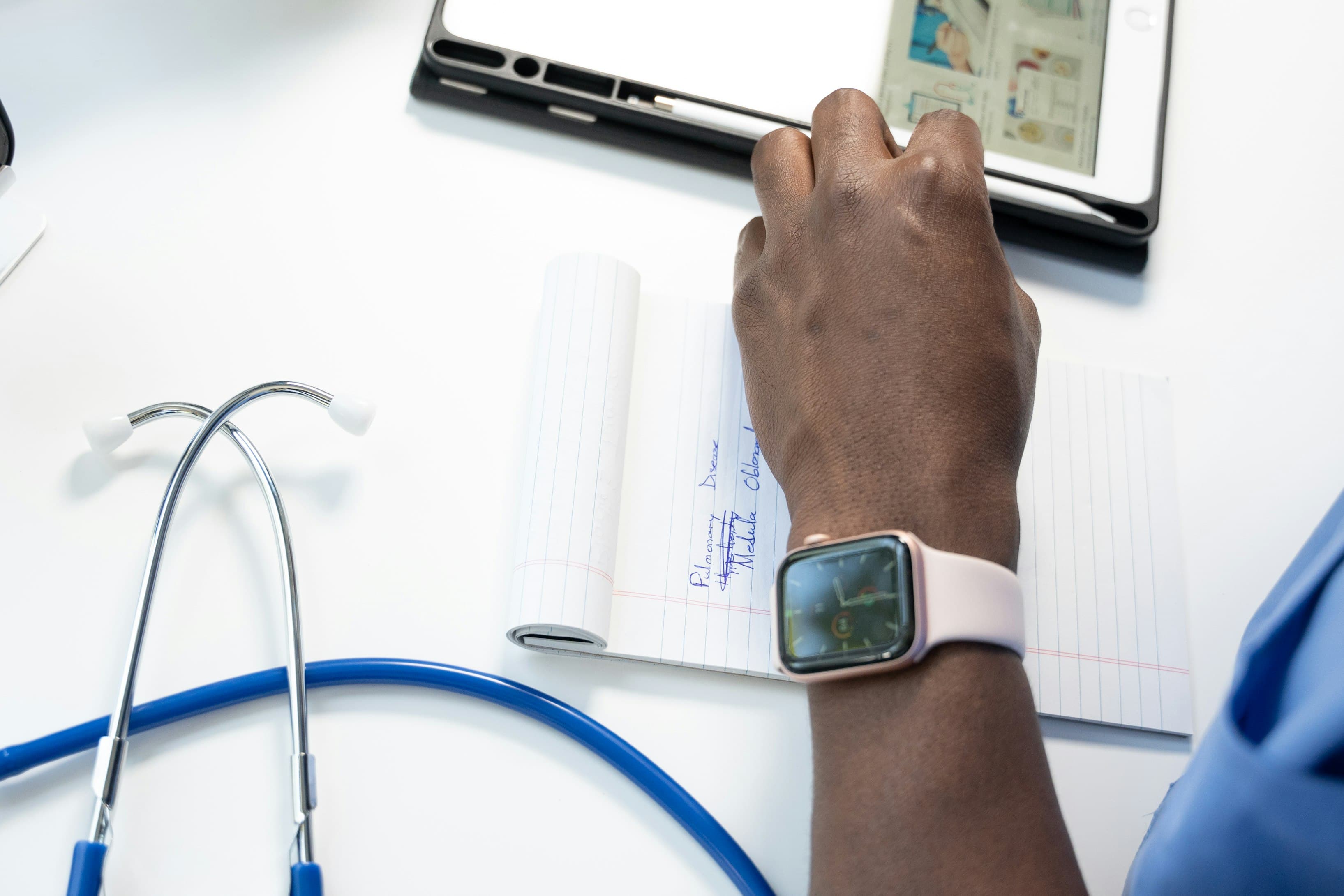 Healthcare professionals collaborating